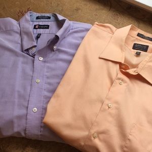 Bundle of 2 Men's Long sleeve Dress Shirts
